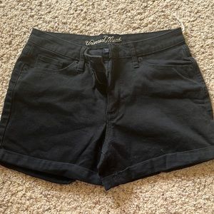 Never been worn - universal thread black high rise midi shorts